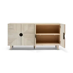Clearance Horgans Stanford Recycled Pine Sideboard White Wash