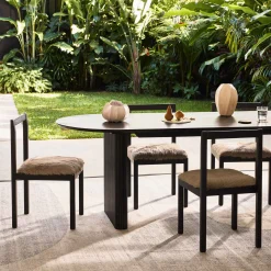 Online Horgans Subo Dining Chair Goat Skin Grey