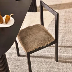 Online Horgans Subo Dining Chair Goat Skin Grey