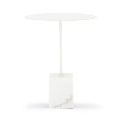 Best Horgans Suri Side Table Marble White