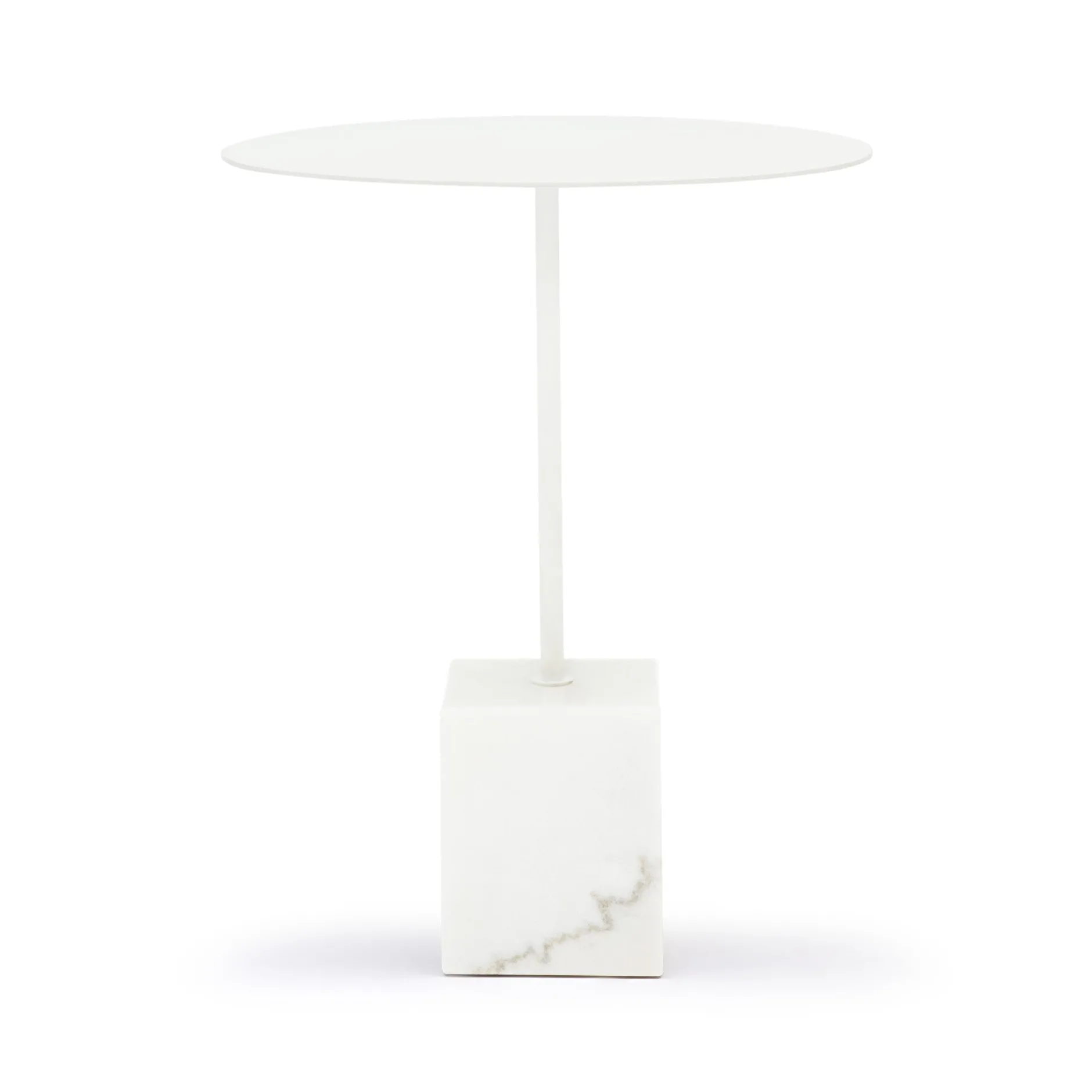 Best Horgans Suri Side Table Marble White