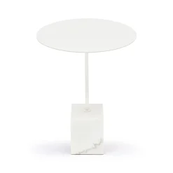Best Horgans Suri Side Table Marble White
