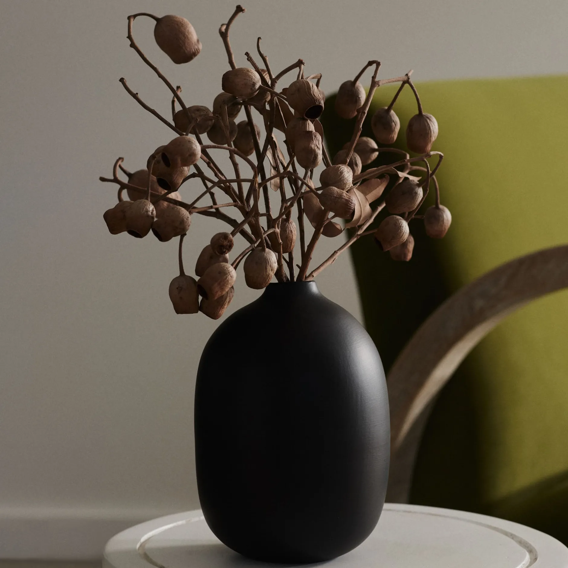 Hot Horgans Taro Vase Black Medium Matte Black