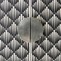 Fashion Horgans Tasma Bone Inlay Cabinet Pewter Black