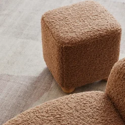 Discount Horgans Teddy Ottoman Caramel
