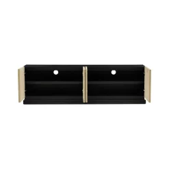 New Horgans Theo Entertainment Unit White Wash & Black