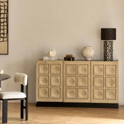 Sale Horgans Theo Sideboard White Wash & Black