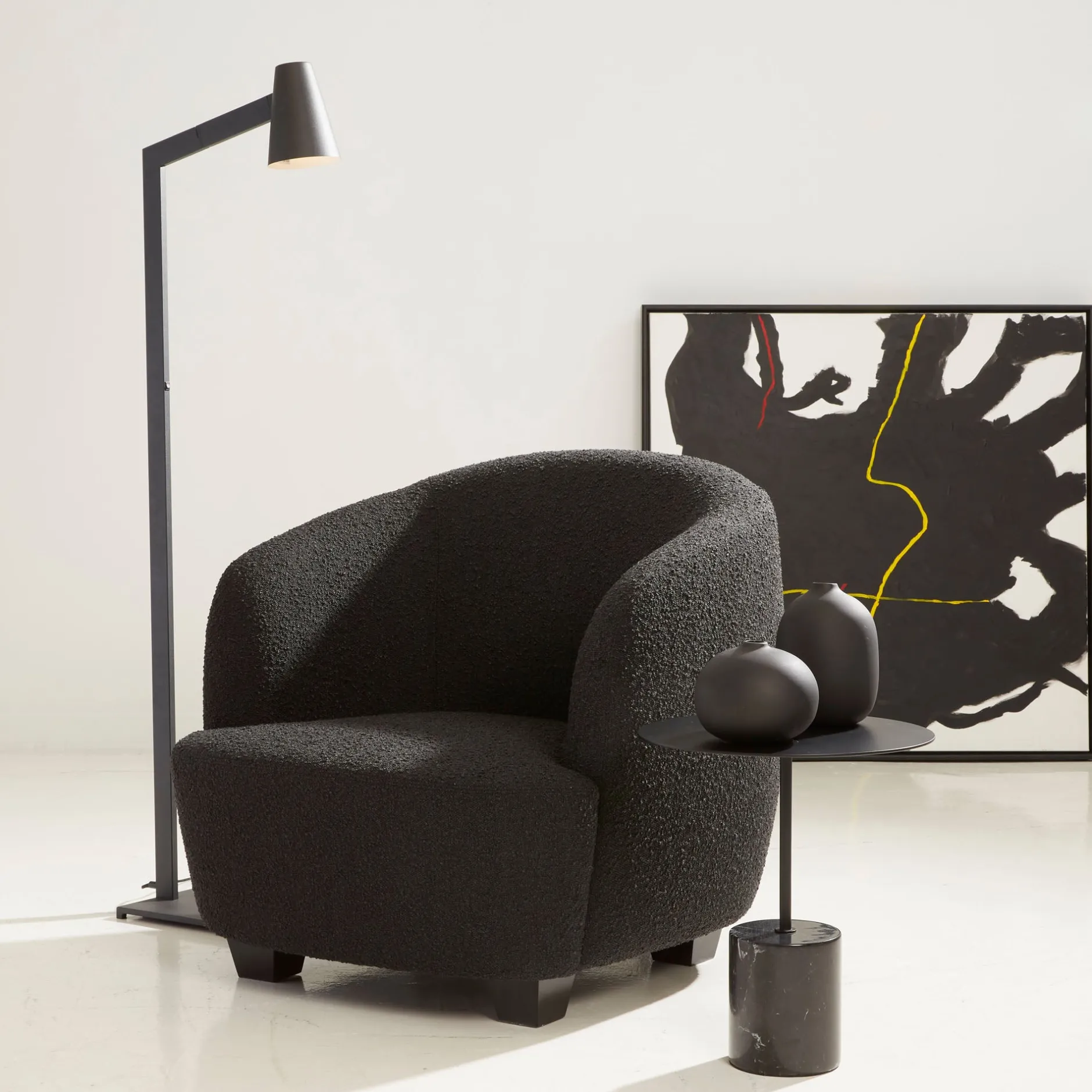 Online Horgans Tilt Floor Lamp Black