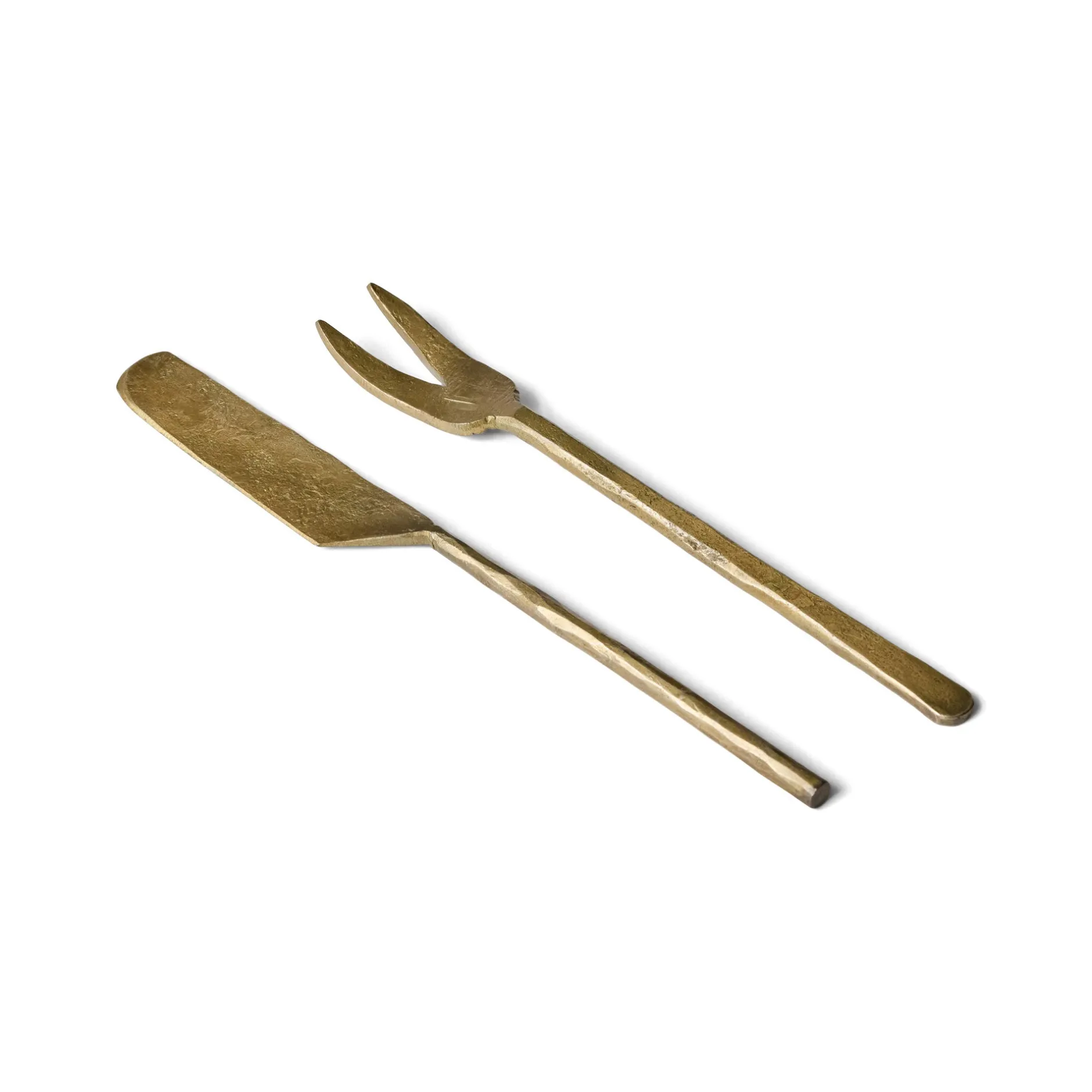 Outlet Horgans Tobi Antique Fork Knife Set Brass