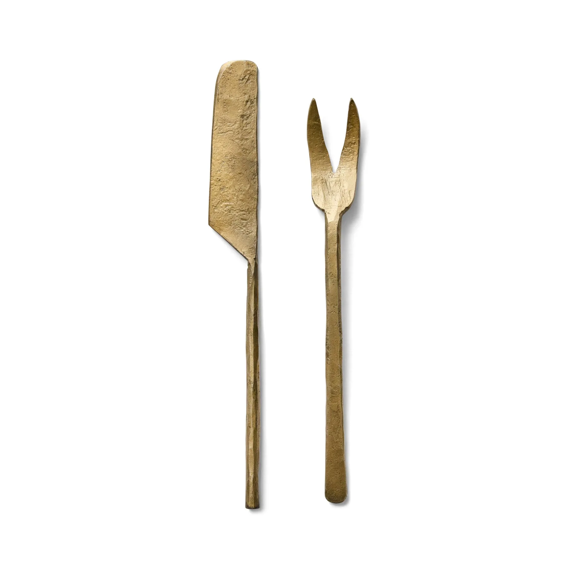 Outlet Horgans Tobi Antique Fork Knife Set Brass