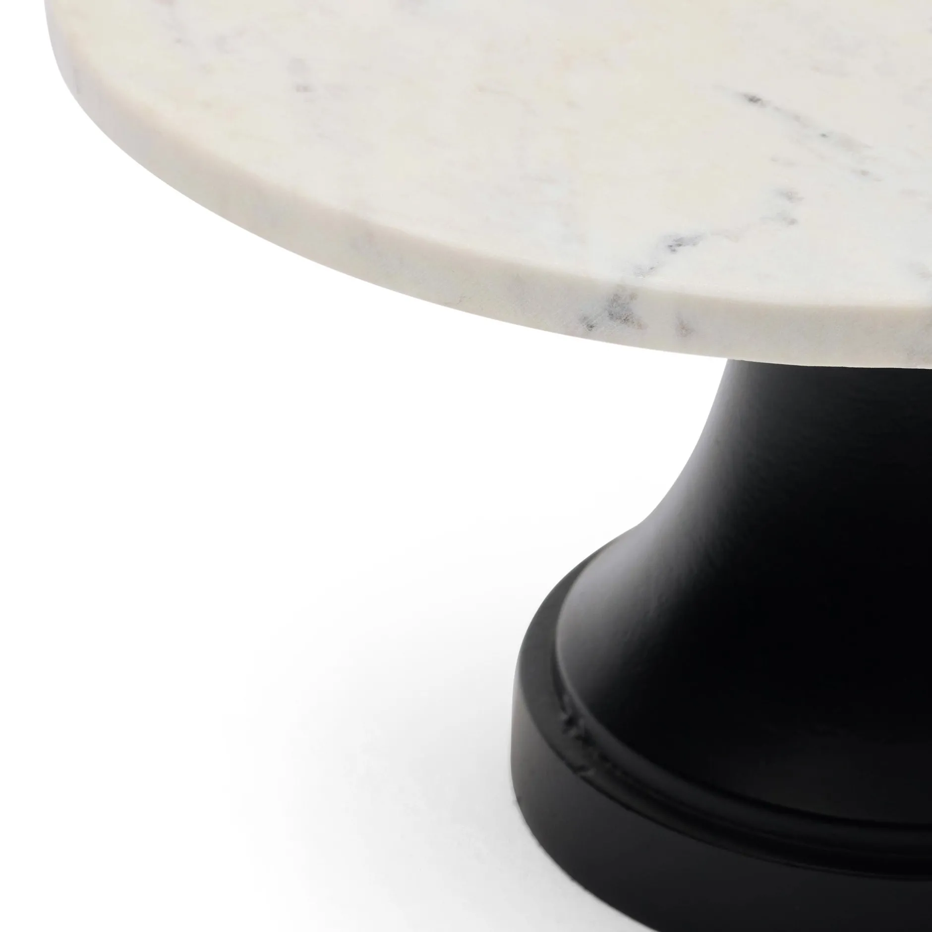 Discount Horgans Tura Cake Stand Marble Large Black & White