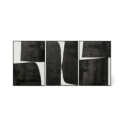 Sale Horgans Umi Framed Wall Art Set White & Black