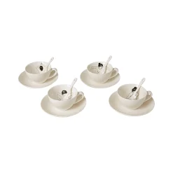 New Horgans Undressed Tea Set White & Black
