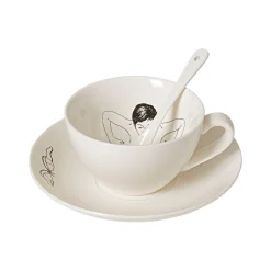 New Horgans Undressed Tea Set White & Black