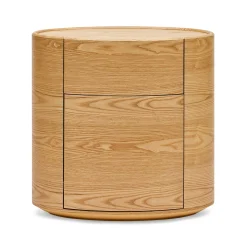 Fashion Horgans Veda Oval Bedside Ash Natural