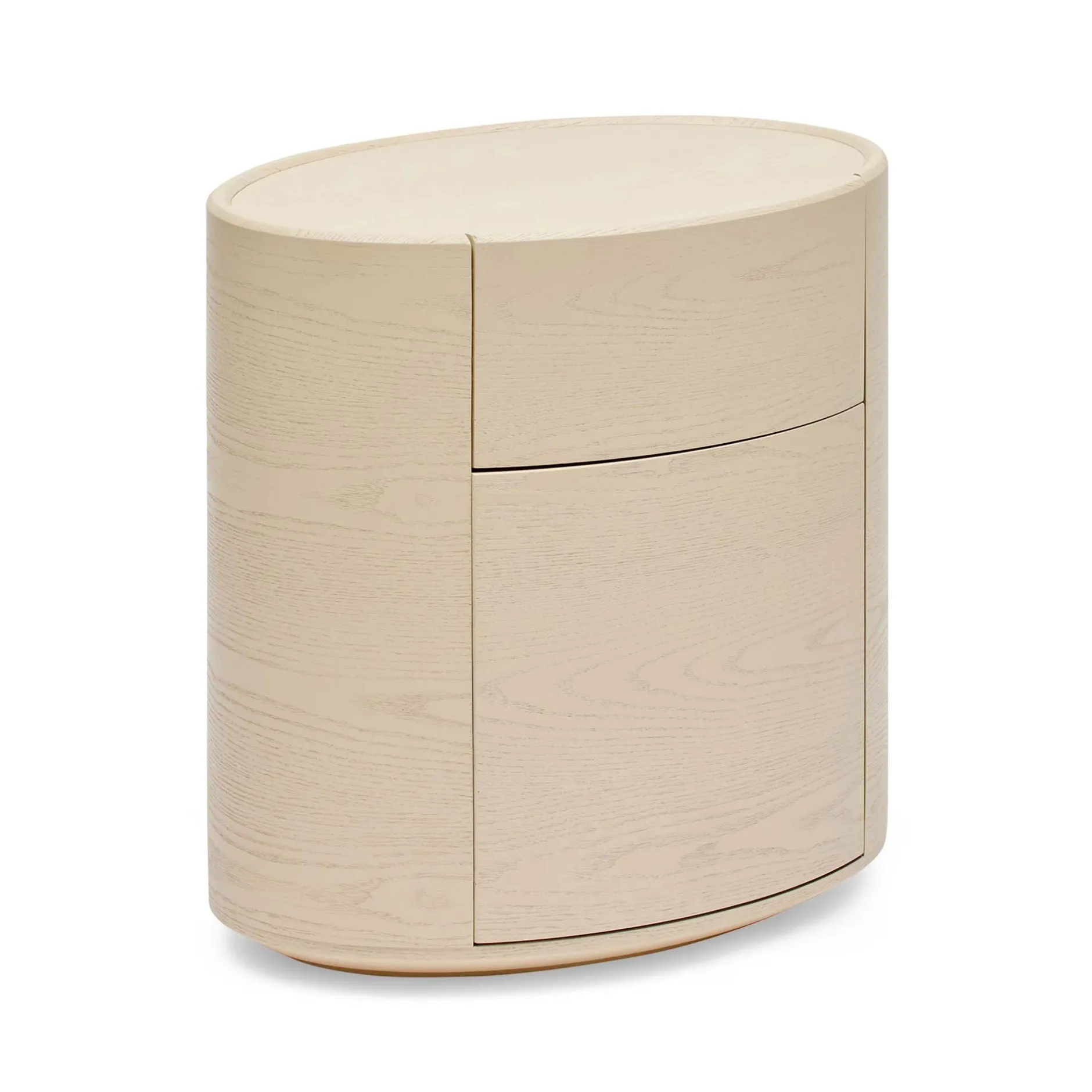 Discount Horgans Veda Oval Bedside Ash White