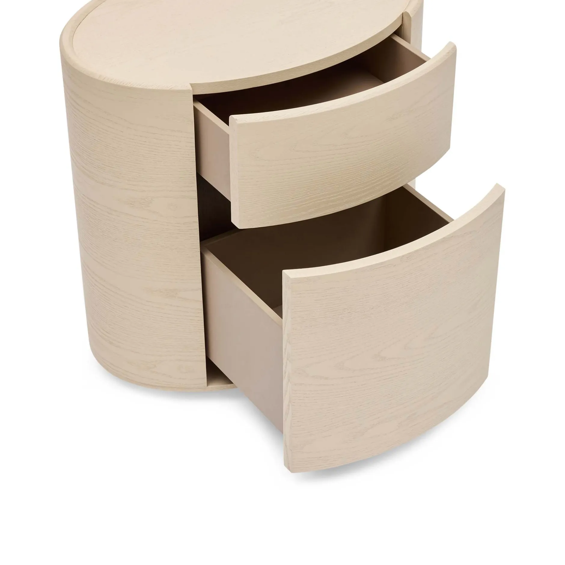 Discount Horgans Veda Oval Bedside Ash White