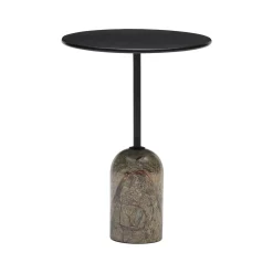 Discount Horgans Verde Marble Side Table Black