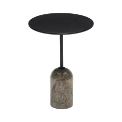 Discount Horgans Verde Marble Side Table Black