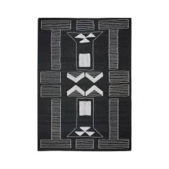 Online Horgans Vincent Jute Rug 250 x 350 Black & White