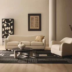 Online Horgans Vincent Jute Rug 250 x 350 Black & White