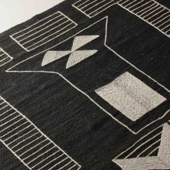 Online Horgans Vincent Jute Rug 250 x 350 Black & White