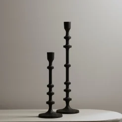 Hot Horgans Watson Candleholder Black Small Matte Black