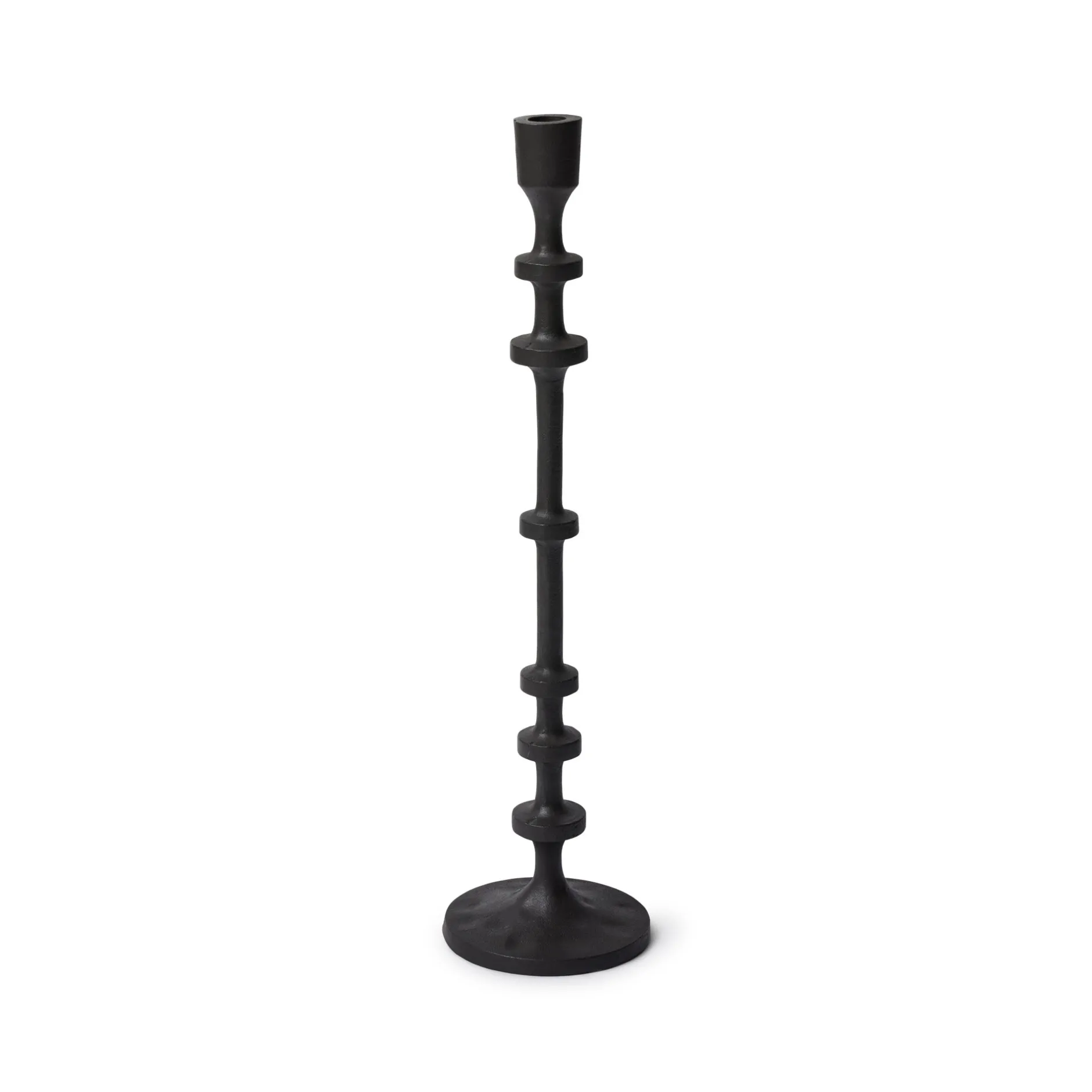 Outlet Horgans Watson Candleholder Black Large Matte Black