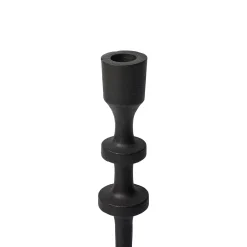 Outlet Horgans Watson Candleholder Black Large Matte Black