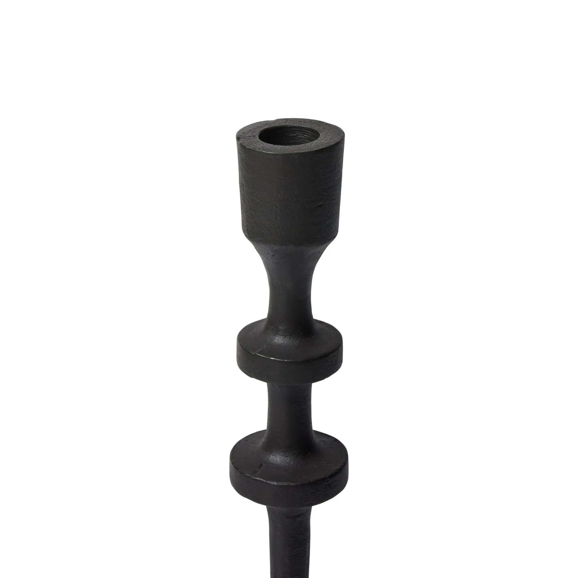 Outlet Horgans Watson Candleholder Black Large Matte Black