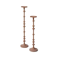 Clearance Horgans Watson Pillar Candleholder Small Matte Clay