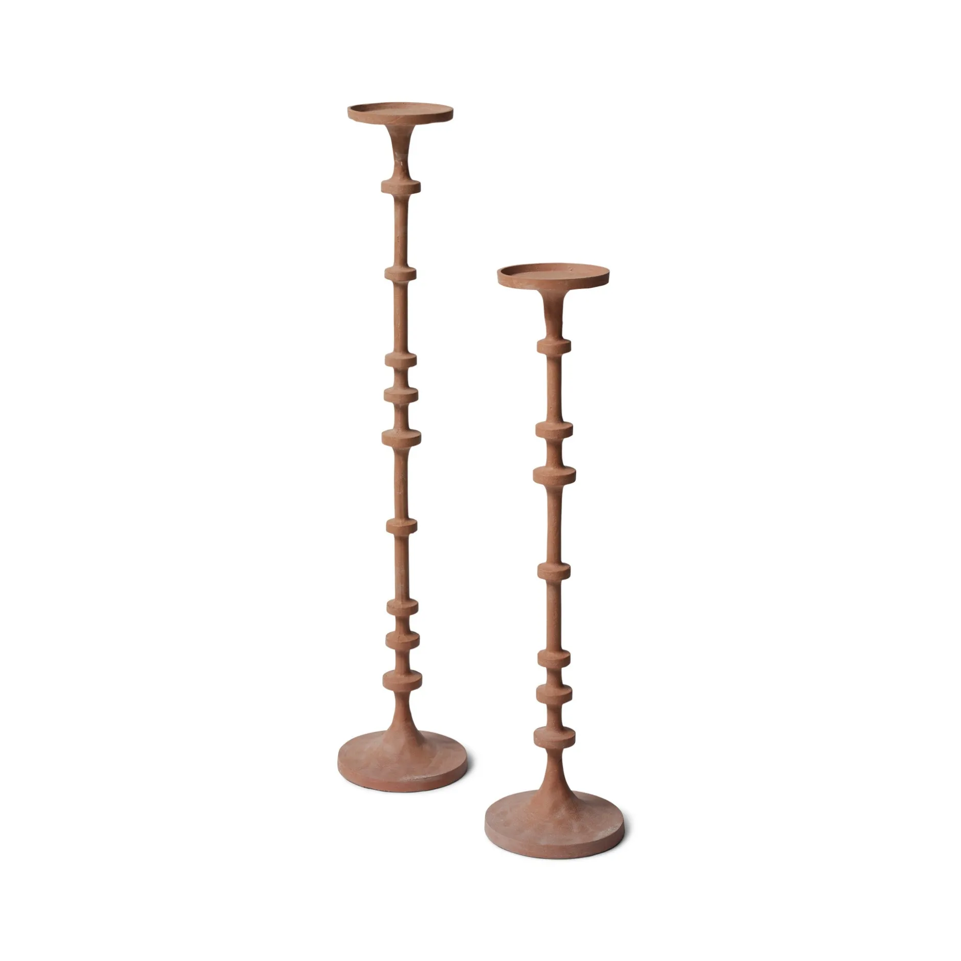 Clearance Horgans Watson Pillar Candleholder Small Matte Clay