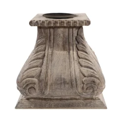 Sale Horgans White Wash Wood Candleholder Whitewash Timber