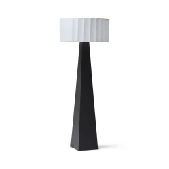 Discount Horgans Yuji Parchment Shade Floor Lamp Black