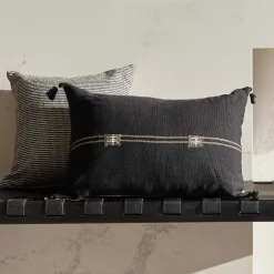 Discount Horgans Yuma Handwoven Cushion 60x40 Black