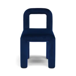 Sale Horgans Zara Dining Chair Navy Navy Velvet