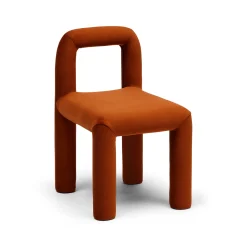 Online Horgans Zara Dining Chair Russet Russet Velvet
