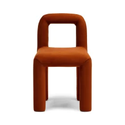 Online Horgans Zara Dining Chair Russet Russet Velvet