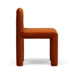Online Horgans Zara Dining Chair Russet Russet Velvet