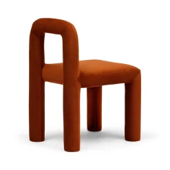 Online Horgans Zara Dining Chair Russet Russet Velvet