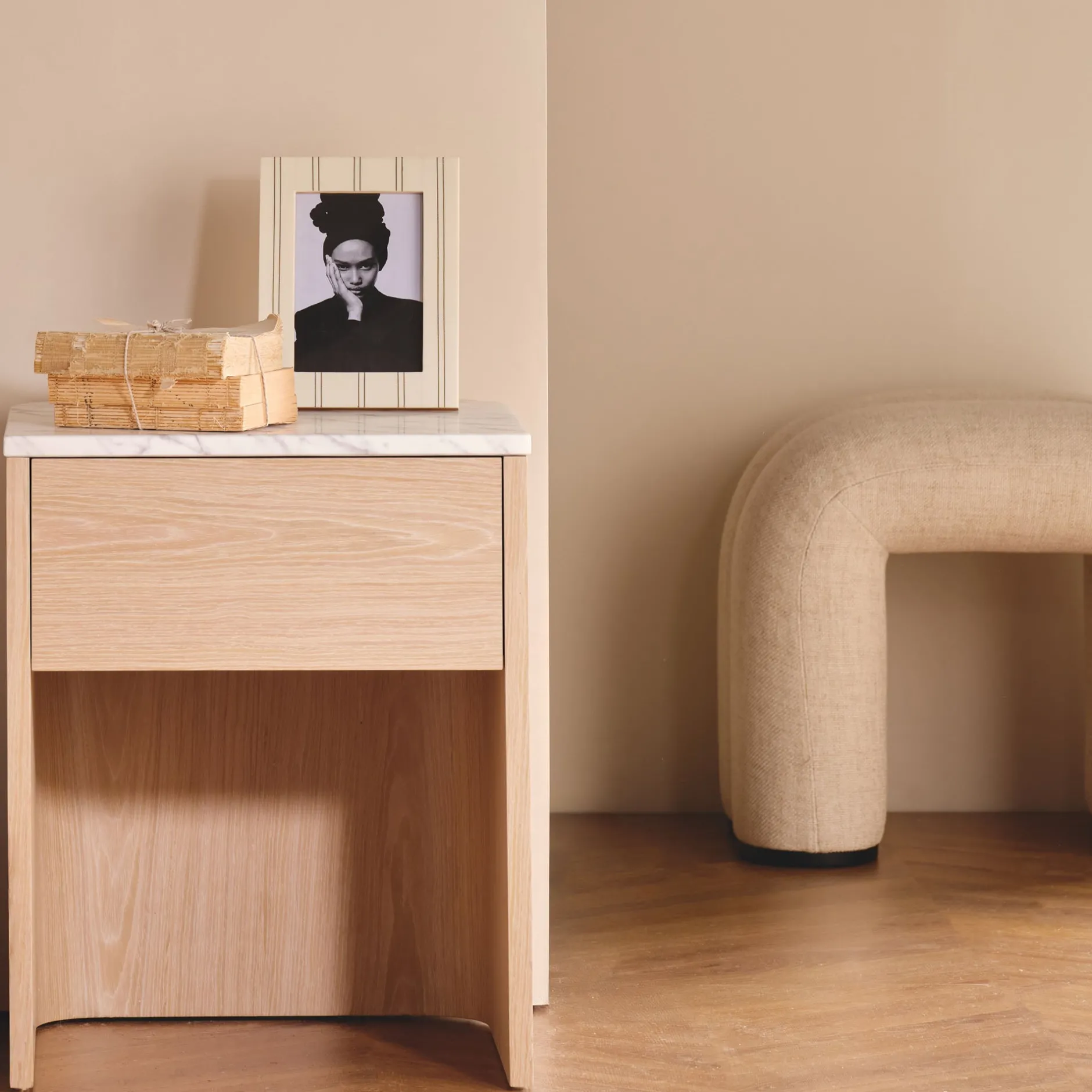 Online Horgans Zara Ottoman Small Ivory