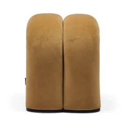Best Horgans Zara Ottoman Sand Small Sand Velvet